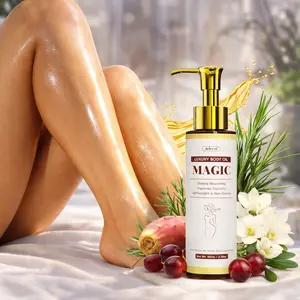 Jeirrzi Magic Body Firming Oil for Cellulite & Smooth Skin, Hydrating Massage Body Oil with 9 Natural Botanical Ingredients, Improves Texture & Elasticity, Lightweight Non-Greasy Glow, Spa Gift for Women 3.38oz