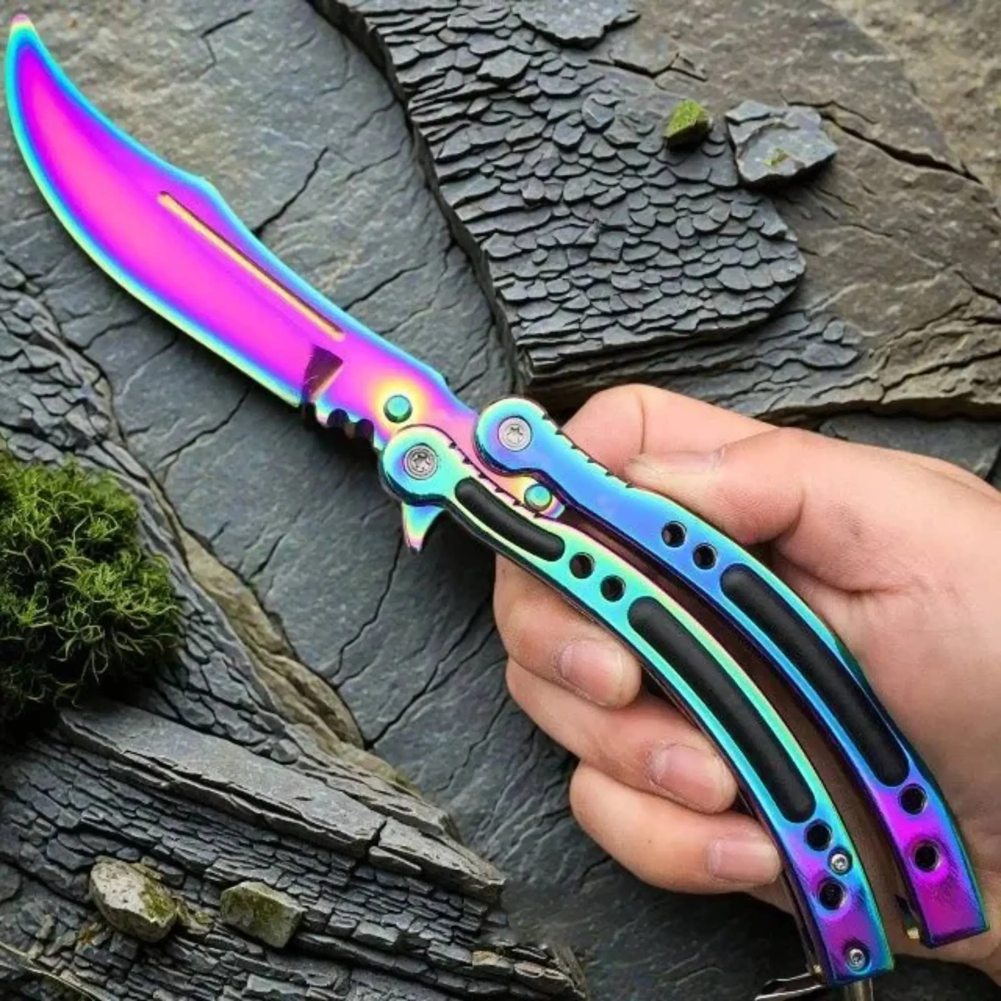 RainBow Spectrum Skin CSGO Fix Blade Training  ironfangknife