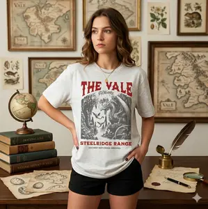 The Vale Crewneck t-shirt, War College T-Shirt, Dragon Rider Tee, Book Merch Gift, Unisex T-shirt, Sweatshirt Womenswear Top, Fourth Wing Tees, Fourth Wing Merch