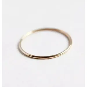 14k Gold Thin Ring- Stackable, Minimalist, Dainty Jewelry