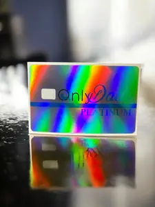 Credit Card Vinyl Skins Only Dads Platinum Holographic Decal With Easy Pull Tabs
