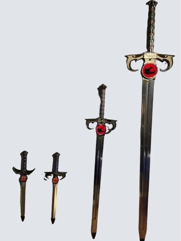 Thundercat Inspired Sword of Omens Replica Premium Collector Display Fantasy Cosplay Prop for Gift Home Decor with Red Eye Design