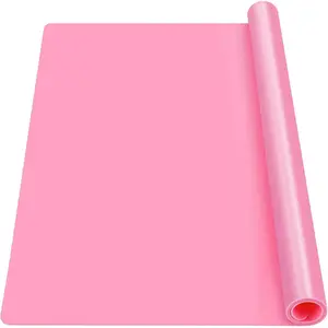 Gartful Pink Oversize Silicone Mat 27.6" x 19.7", Silicone Sheet for Crafts, Nail Arts, Painting, Epoxy Resin Jewelry Casting Mat, Countertop Protector, Table Placemat Pad, Nonstick Nonskid