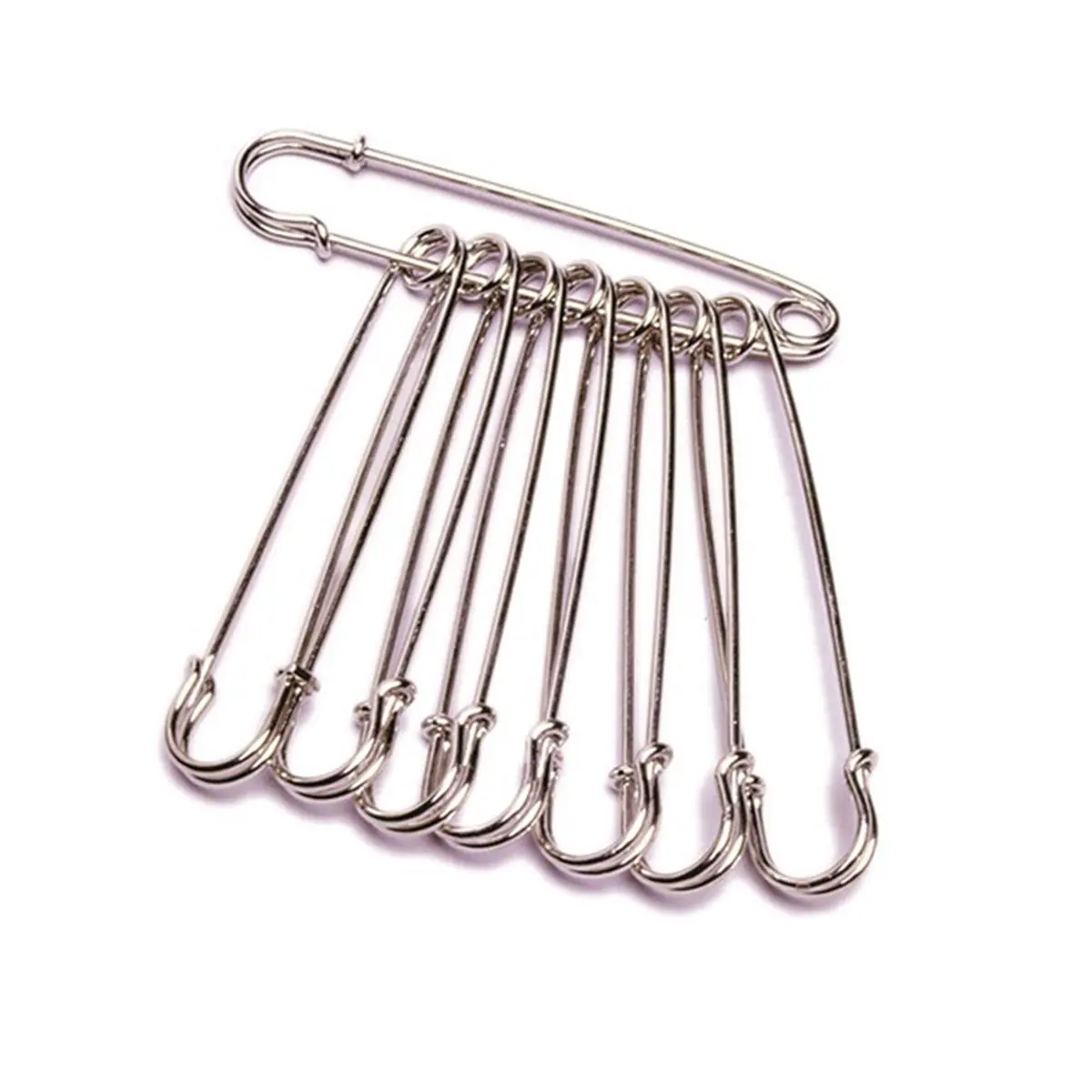 212 MAIN Heavy-Duty Blanket Pin, 4-Inch Nickel-Plated Metal Safety Pin for Equestrian Sports and Outdoor Use, Pins