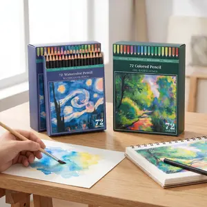 72 Pack Colored Pencils for Adult Coloring Books, Soft Core, Art Drawing Pencils for Artists Beginners, Coloring Pencils Set with Sharpener for Coloring, Sketching, Painting