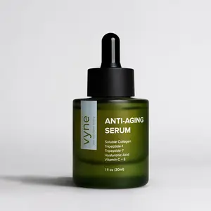 Vyne Anti-Aging Serum with Collagen Hyaluronic Acid Peptides Vitamin C & E for Puffy Eye Bags & Wrinkles 1 fl oz 30ml