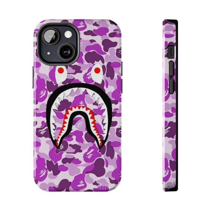 Camo Shark Army Style Phone Case, The R00kie TV Series Inspired Shockproof Protective Cover Fit iPhone 11-17 X XS Pro Max Covey Studio