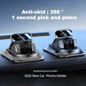 Car Dashboard Phone Holder - Shockproof, Secure and Non-Slip, 360° Rotation,Quick Access, Navigation Dedicated, Compatible with iPhone and Android, Car Cellphone Mount, Car Phone Stand, Cell Phone Holder For Car