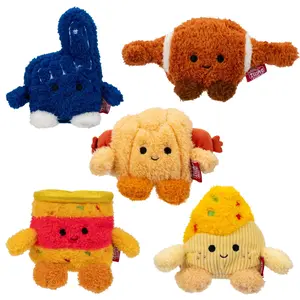 BumBumz 4.5-inch FundayBumz Plush 5-Pack - Tortilla Chip Tory, Jar of Nacho Cheese Jason, Pig In A Blanket Peter, Fan Finger Fannie, and Football Freddy Collectible Stuffed Toys