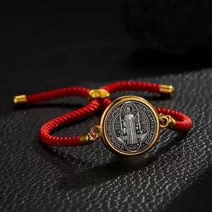 Saint Benedict Protection Bracelet with Red Cord