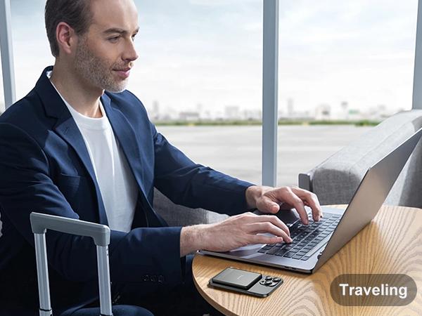 [Trusmí ] for Magsafe Portable Charger,5000mAh Slim Wireless Magnetic Power Bank with USB C Charging,Travel Essential for Magsafe Battery Pack Compatible with iPhone 17/16/15/14/13/12 Series,Graphite Gray