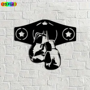 1pc Boxing Glove Metal Wall Art, Dynamic Boxing Glove Statue Mural, Ideal Gift for New Year, Fathers Day, Boxing Enthusiasts, Rust-Resistant Metal Wall Decor Wall Sculptures, Perfect for Gym Wall & Backyard Fence, Unique Sports-Themed Home Decor