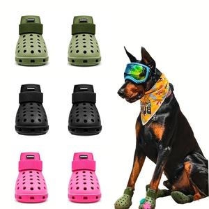 breathable pet shoes, 4 counts/set non-slip pet shoes, comfortable pet protective shoes, pet supplies for all seasons, outdoor