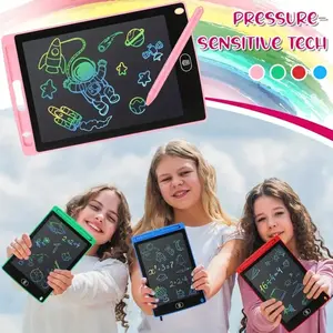 1PC（Random Color） Color LCD Writing Tablet for Kids, Reusable Drawing Board with Stylus, Portable Educational Doodle Pad for Writing, Sketching & Learning, Durable PVC Kids Drawing Tablet, Birthday & Christmas Gift, Random Color