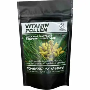 Advanced Body Foods Pine Pollen Supplement Vitamin Pollen Powder 100% Pure Plant-Based 2 Oz Bag with Vitamins Minerals Amino Acids Antioxidants Anti-Inflammatory Compounds for Energy Hormone Balance & Immune Support