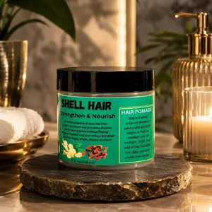 Shell Hair Pomade, Gentle Haircare Moisturizer - 4 oz, Frizz Control, Hydrating Hair Treatment