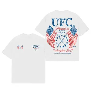 [Wear] UFC Freedom 250 Premium Cotton T-Shirt, Made in USA, UFC Fan T-shirt, Oversized T-Shirt – 250th Anniversary of America Commemorative Gift, Streetwear Combat Sports Tee, Gift for fan MMA, UFC Inspired T-Shirt.