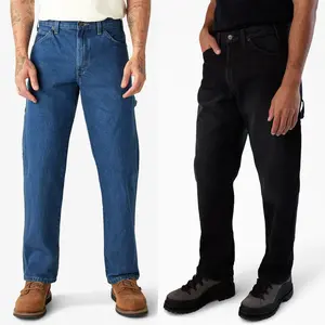 Dickies Men's Relaxed Fit Carpenter Jeans Heavyweight Denim Work Pants Menswear Workwear
