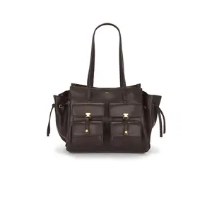 JW PEI Linda Tote Bag in Dark Brown