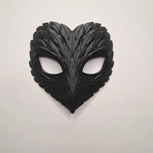 3D Printed Feather Texture Masquerade Mask, Festive & Party Supplies Accessory, Accessories