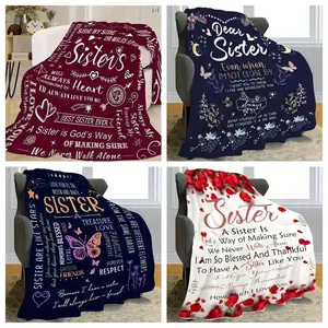 Super Soft Flannel Blanket with Inspirational Quotes, Cozy Warmth for Bed Sofa Camping Travel, Perfect for All Seasons Home Decor