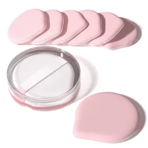 MOHOPE 8Pcs Air Cushion Makeup Sponges for Foundation with Portable Box | Latex-Free Blending Sponge for Liquid, Foundation and Powder | Teardrop Powder Puff | Pink Drop