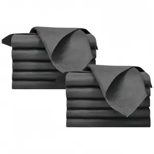 10PCS Thickened Microfiber Magic Cleaning Cloths - Absorbent, Reusable, Streak-Free - for Kitchen, Windows, Cars (Grey)