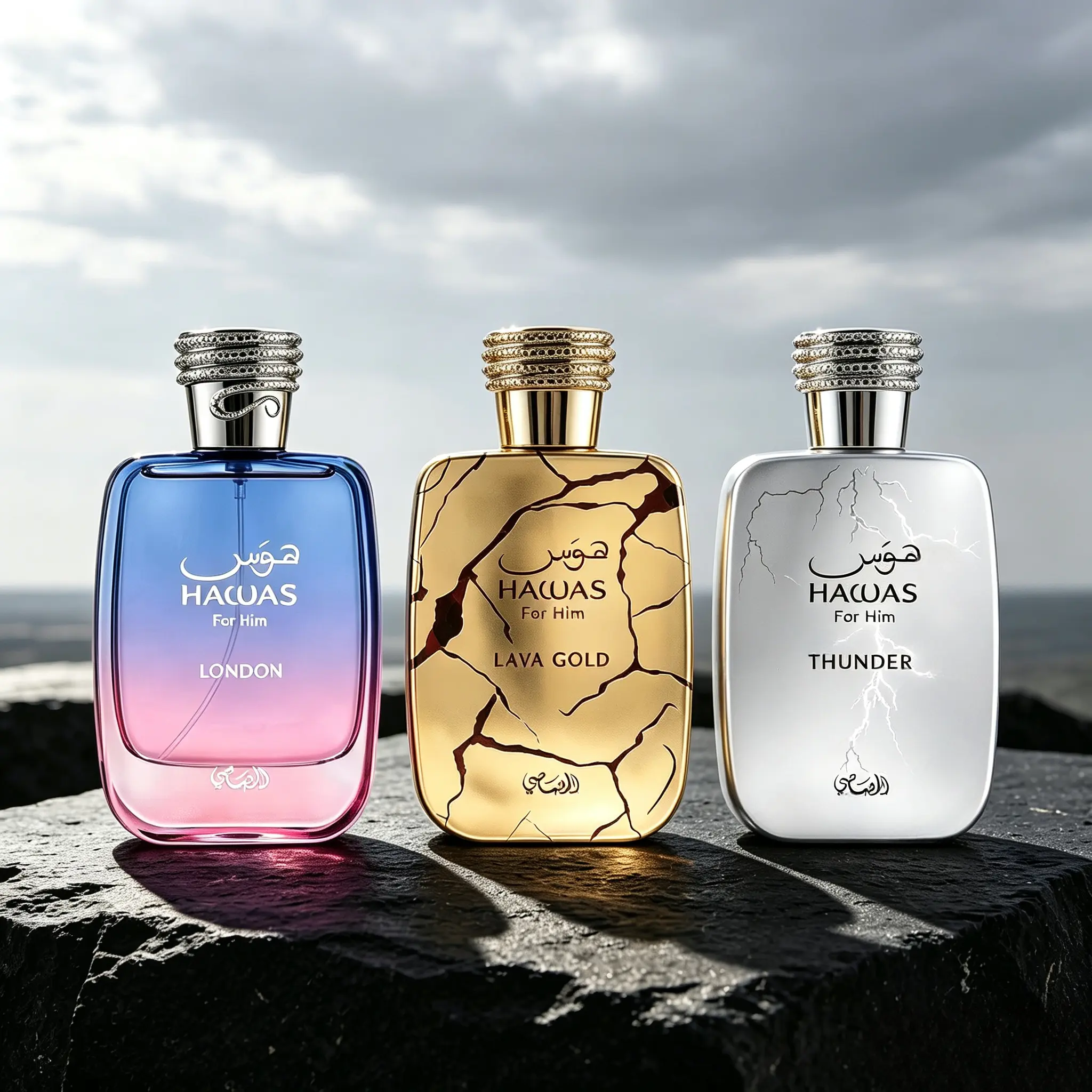 Men's perfume London/ Lava Gold/ Thunder- EDP- 100ml