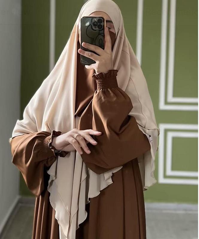 Everyday flow khimar hijab- lightweight, full coverage for daily wear and prayer