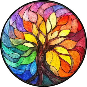 DTF Transfer – IN Colorful Tree Multi Sizes