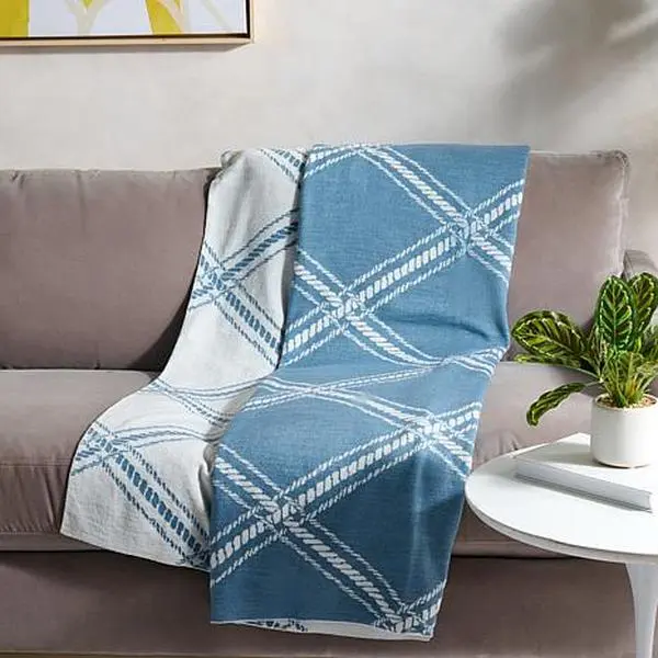 Concierge Collection 50" x 60" Reversible Knit Throw