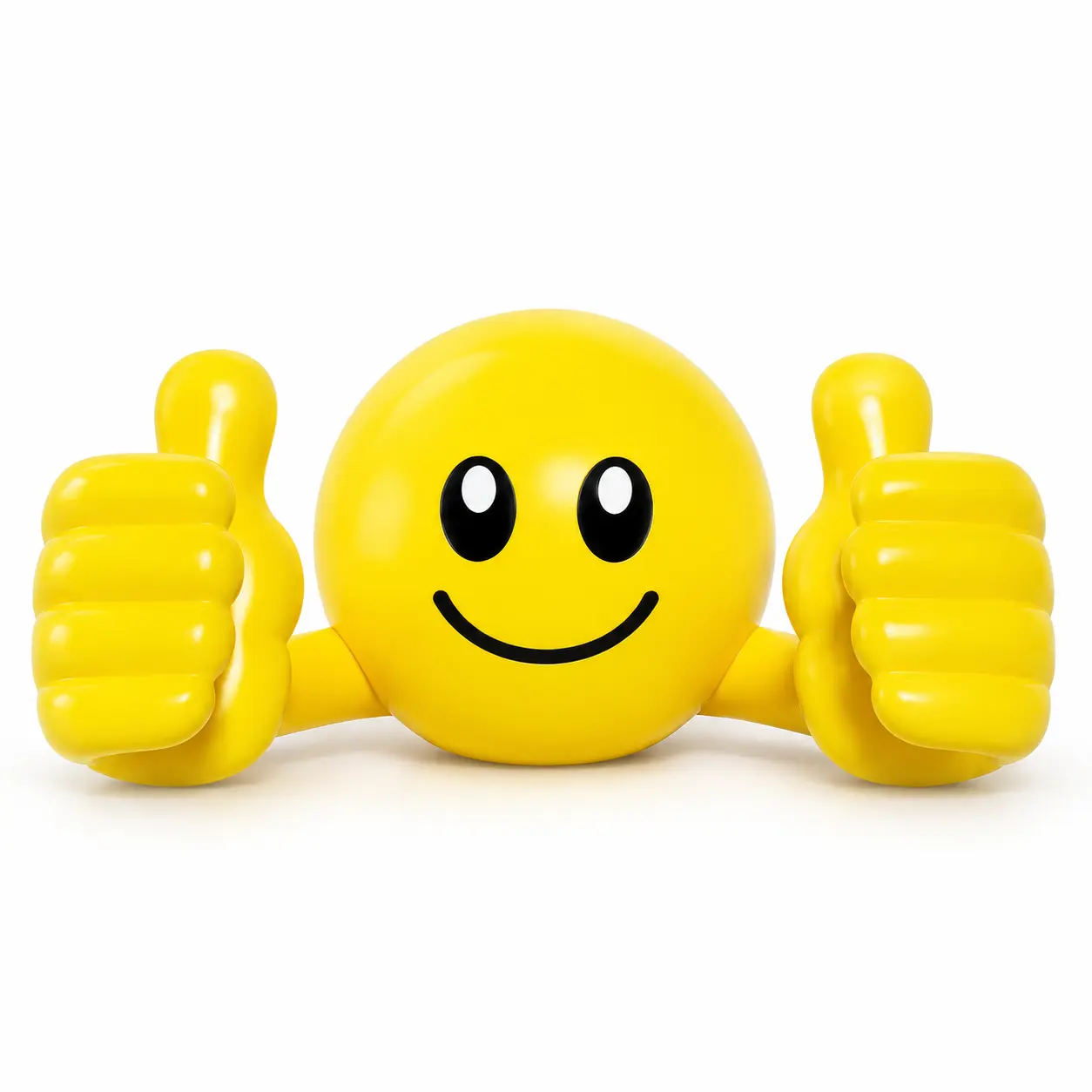 Cute Smiley Face Phone Stand with Adjustable Thumbs, Hands-Free Desktop Holder for Smartphones and Tablets, Yellow Desk Accessory and Gift