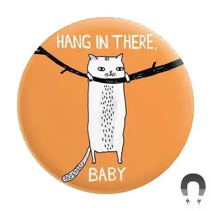 Hang In There Baby (Cat) Big Magnet