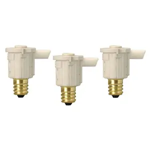 KEEN 59416 Indoor Candelabra Socket 3-Pack - Auto-Sensor Photo Control Socket for Dawn-Dusk Activation, Compatible with Lights