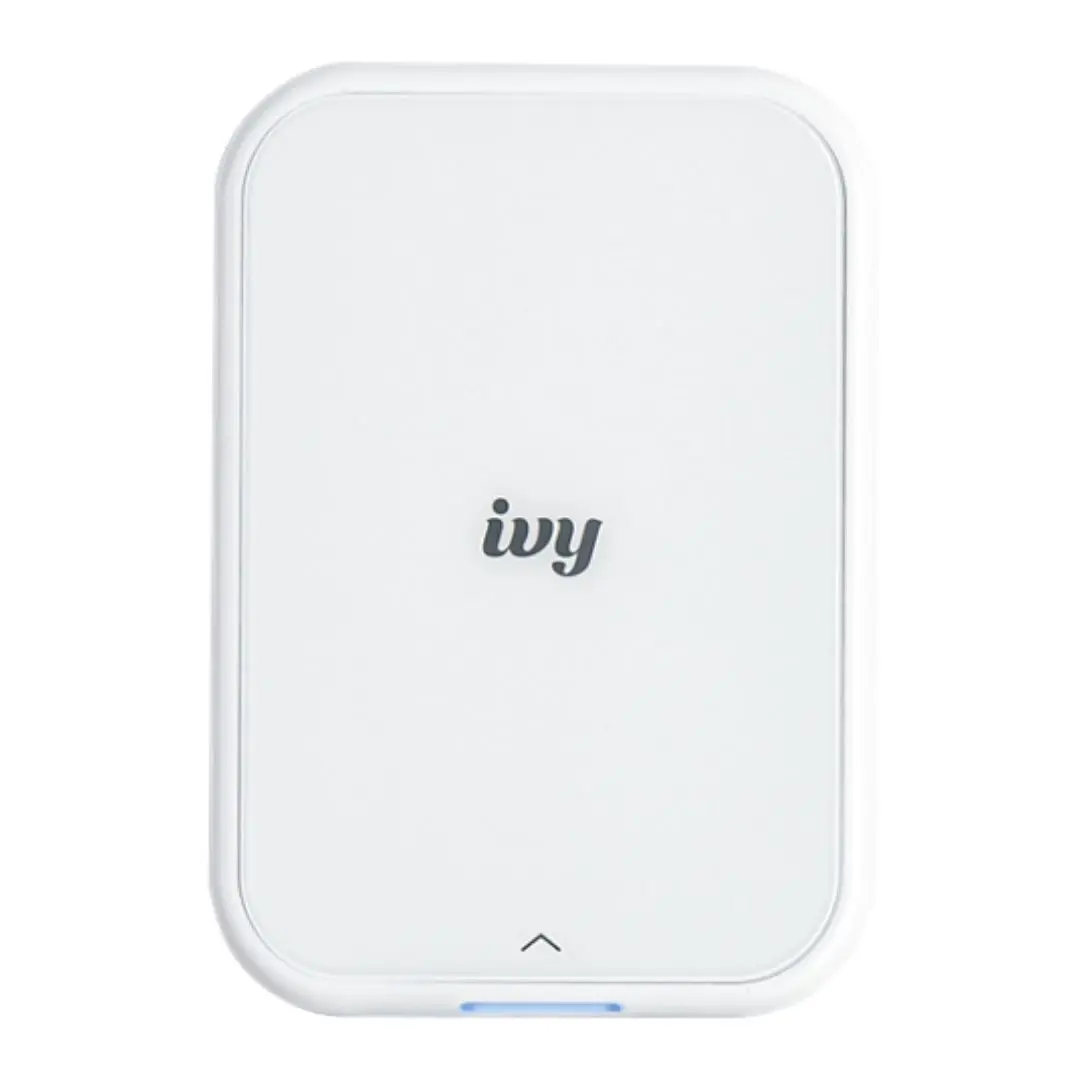 Canon IVY 2 Mini Compact Photo Sticker Printer with LED Light Bar and Built-In Battery (Pure White)