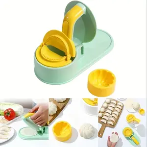 New upgrade three-in-one dumpling making mold: one-button pressure protection, rapid prototyping, durable and easy to use. Christmas/Halloween Creative Gifts