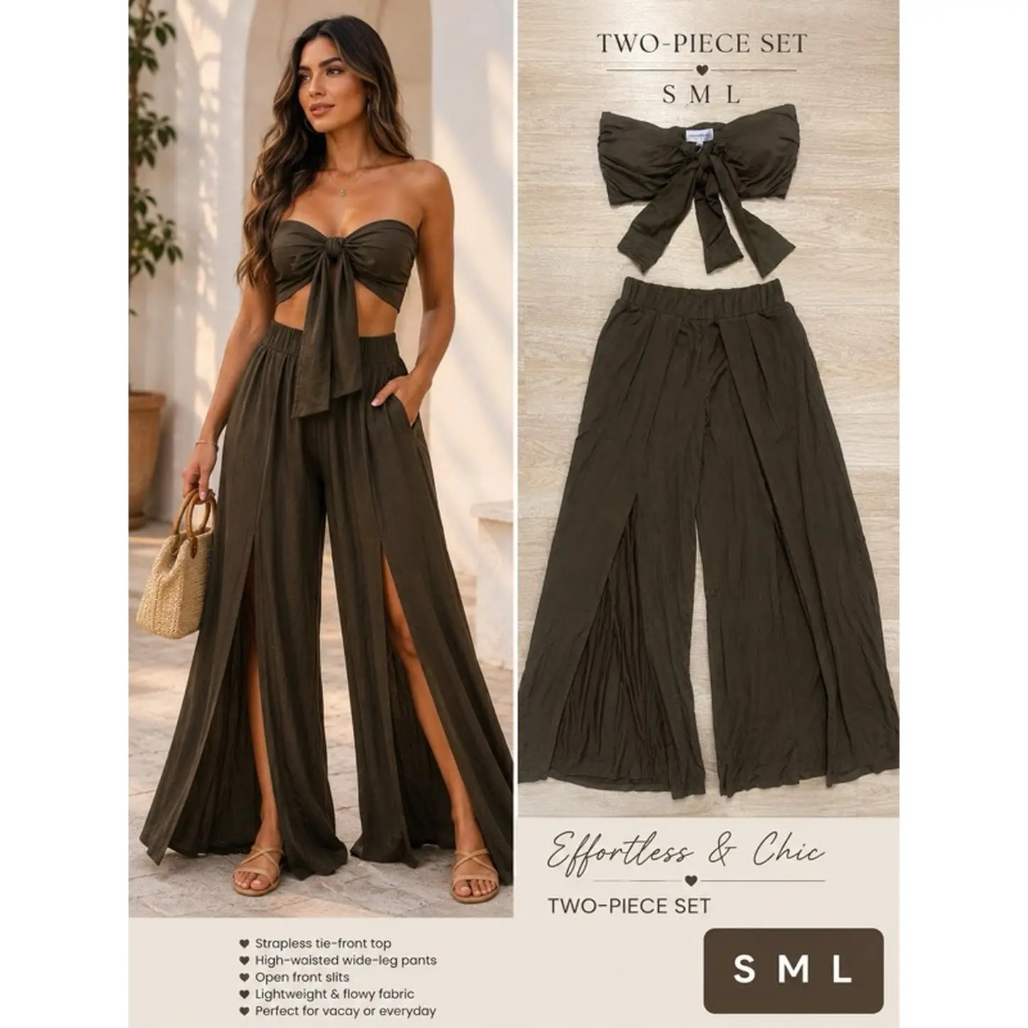 Olive Oasis Two-Piece Set
