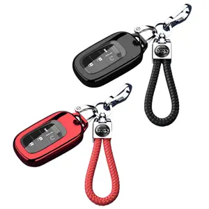 TPU Key Fob Cover for 2022 2023 2024 2025 2026 Honda Civic Accord HR-V CR-V Pilot Sport SI EX EX-L Touring l2026 Car Accessory | Key Protection Case -(Black Silver blue red)