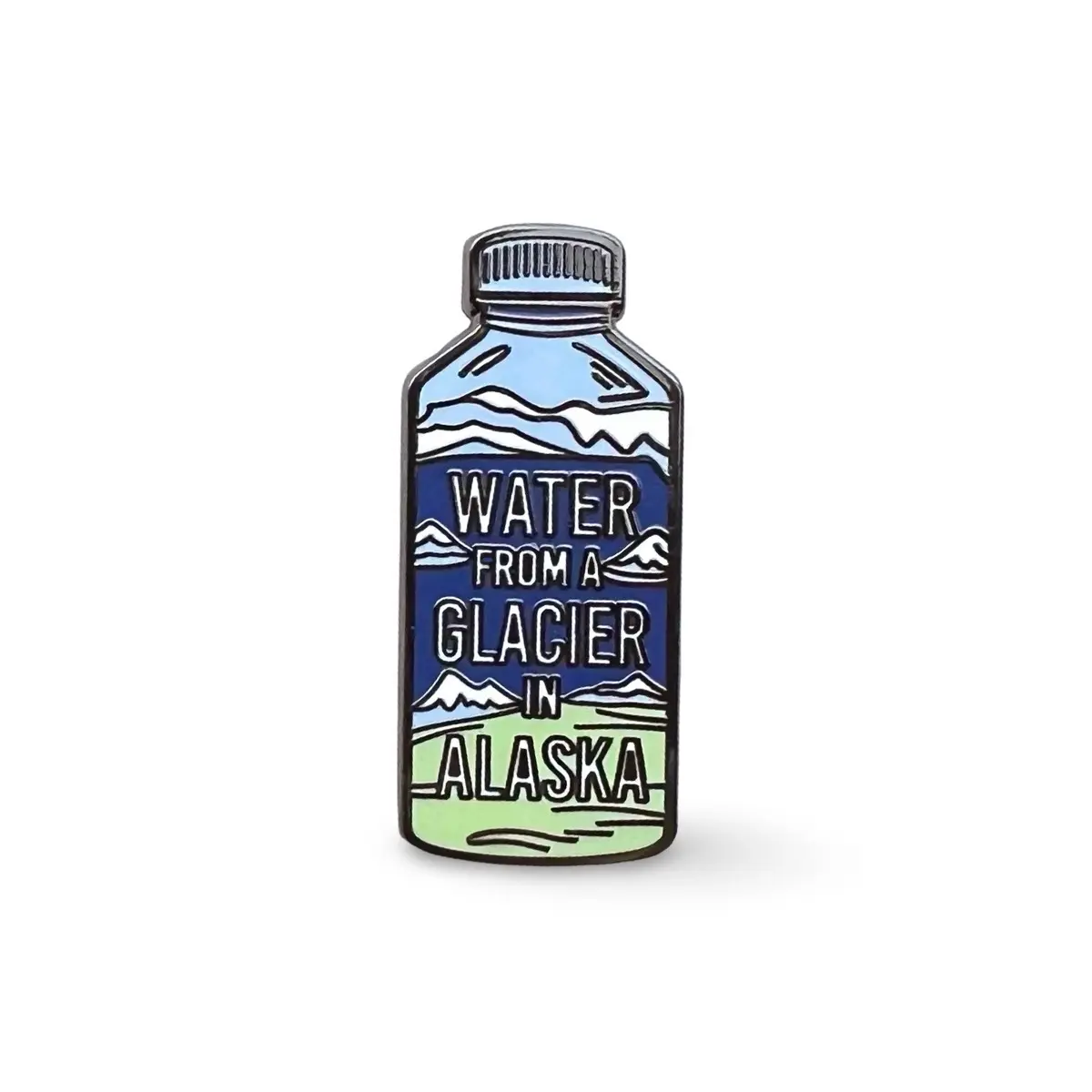 The Waterboy “Water From A Glacier In Alaska” Watter Bottle Enamel Pin