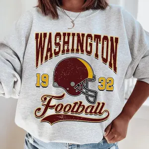 Washington Football Vintage Style T-Shirt, Washington Crewneck Commander Shirt