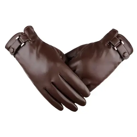Men's Winter Warm Gloves, Adjustable Zipper Cycling, MTB Gloves, Skiing & Mountaineering Training Gloves, Ergonomic Design, Durable PU Leather, Outdoor Sports Gear, Hand Gloves, Outdoor Activity Gloves, Protective Gear