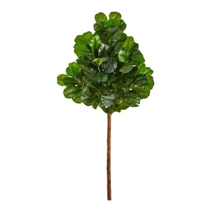 Nearly Natural 6.5-ft Artificial Fiddle Leaf Tre (No Pot)