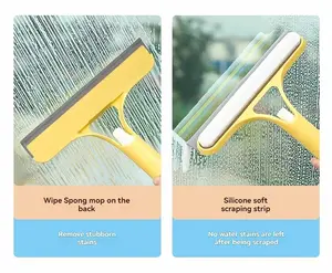 A Multifunctional 3-In-1 Glass Cleaning Tool Set, Available in Single And Double Packs, Comes with a Spray Bottle - Featuring a Double-Sided Squeegee And Brush for Easy Cleaning of Mirrors, Windows