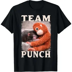 Baby Monkey Team Punch Trend Meme Graphic T-Shirt