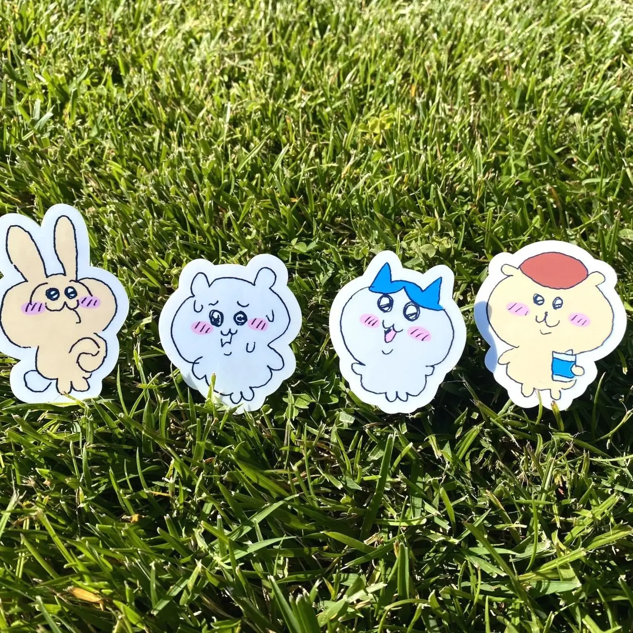 4 ops Chiikawa Cutest 2 Inch Stickers