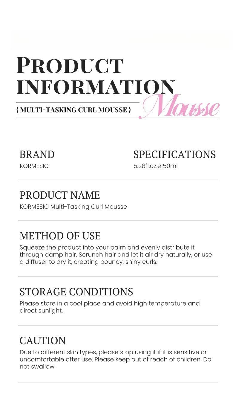 Curl Mousse | Defines & Adds Instant Volume for Frizz-free Curls | Simple,lightweight foam, for hydrated, frizz-free curls