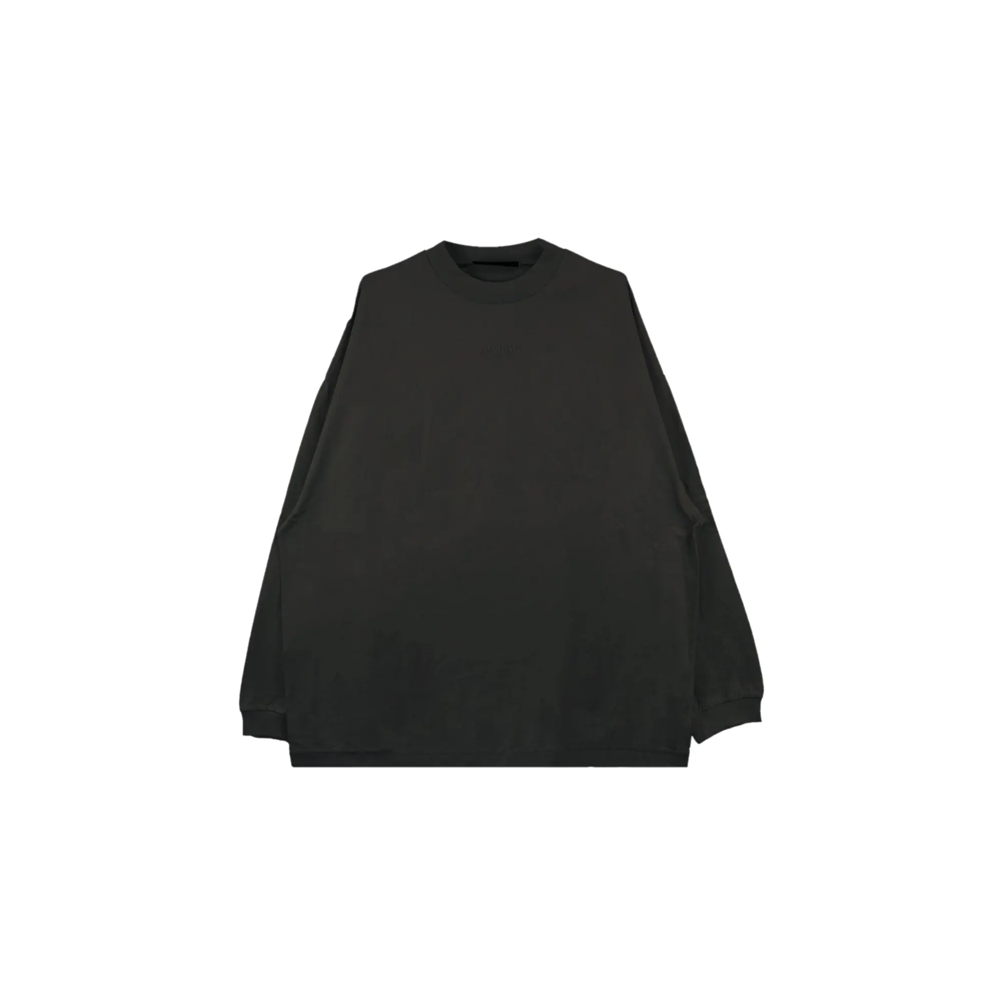 ESSENTIALS CORE L/S TEE "JET BLACK" 125BT232010F