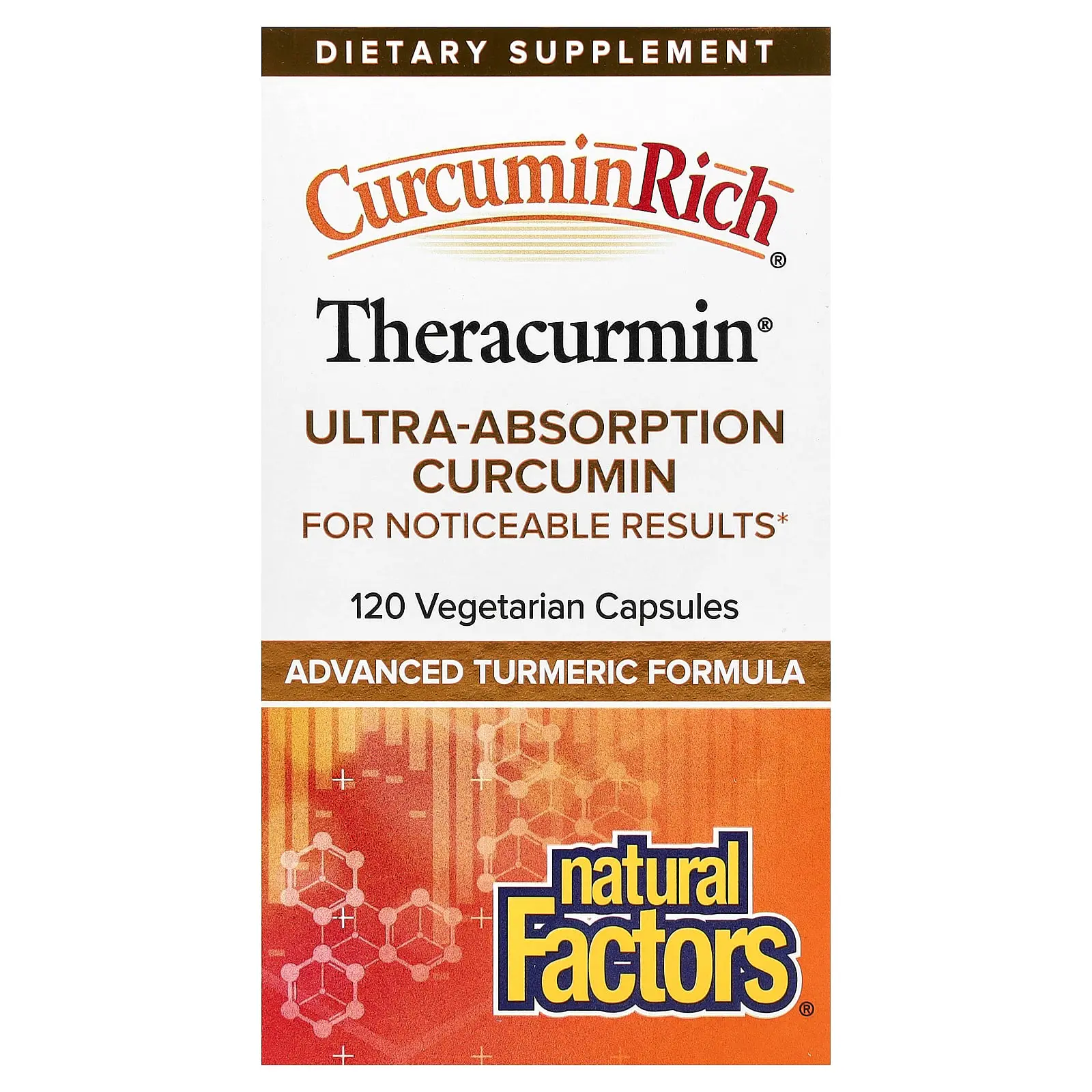 Natural Factors CurcuminRich®, Theracurmin®, 120 Vegetarian Capsules (30 mg per Capsule)