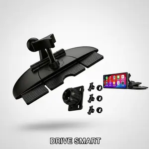 Heavy-Duty CD Slot Mount with 17mm Ball Adapter Pro Lever-Lock System for Garmin GPS, CarPlay Screens & Tablets | 4"-11" Universal Dash Mount