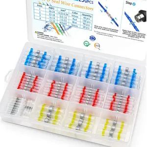 Solder Seal Wire Connectors, Heat Shrink Butt Connectors, Waterproof and Insulated Electrical Wire Terminals, Butt Splice, Waterproof Protective Connectors